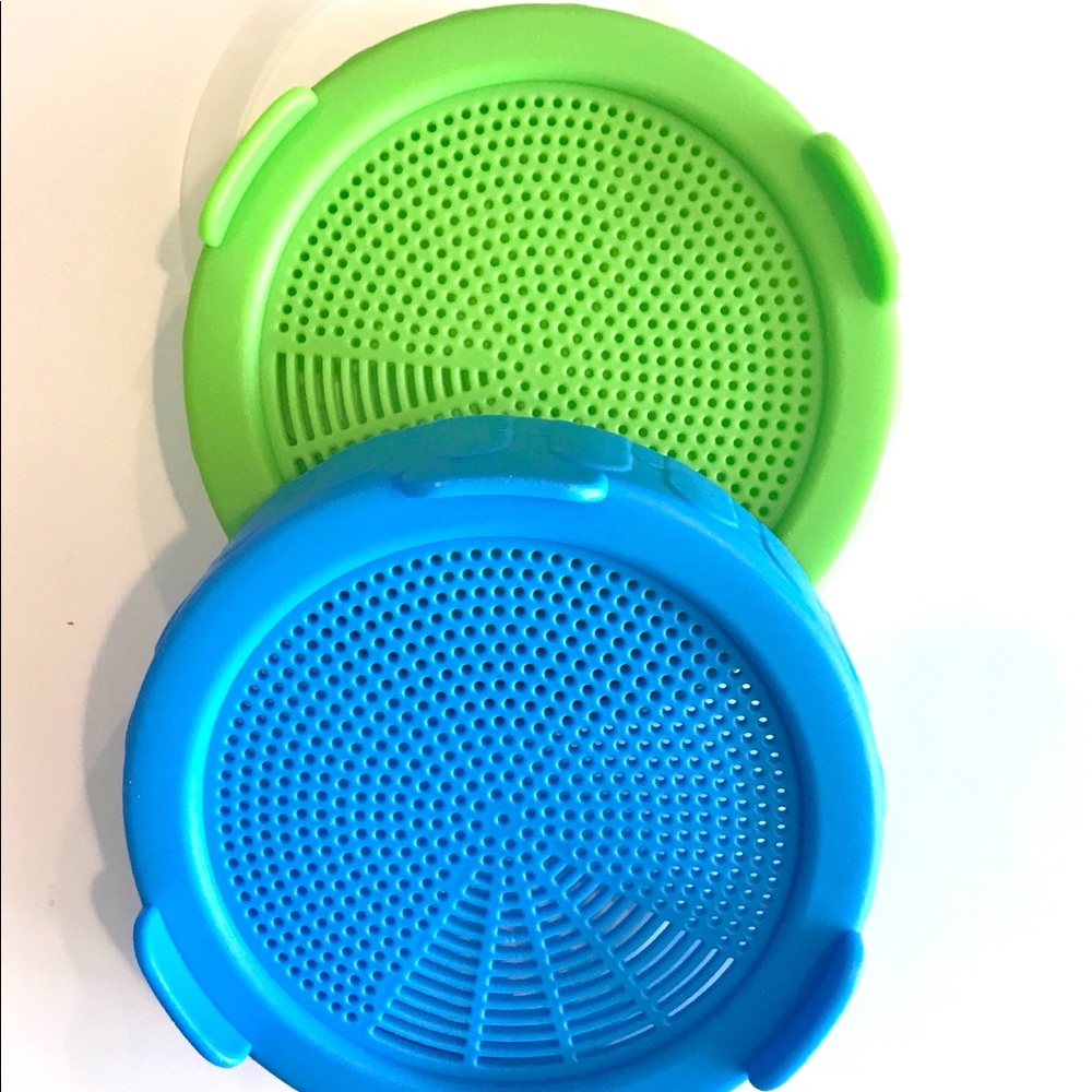 Sprouting lids for wide mouth Mason jar pack of 2